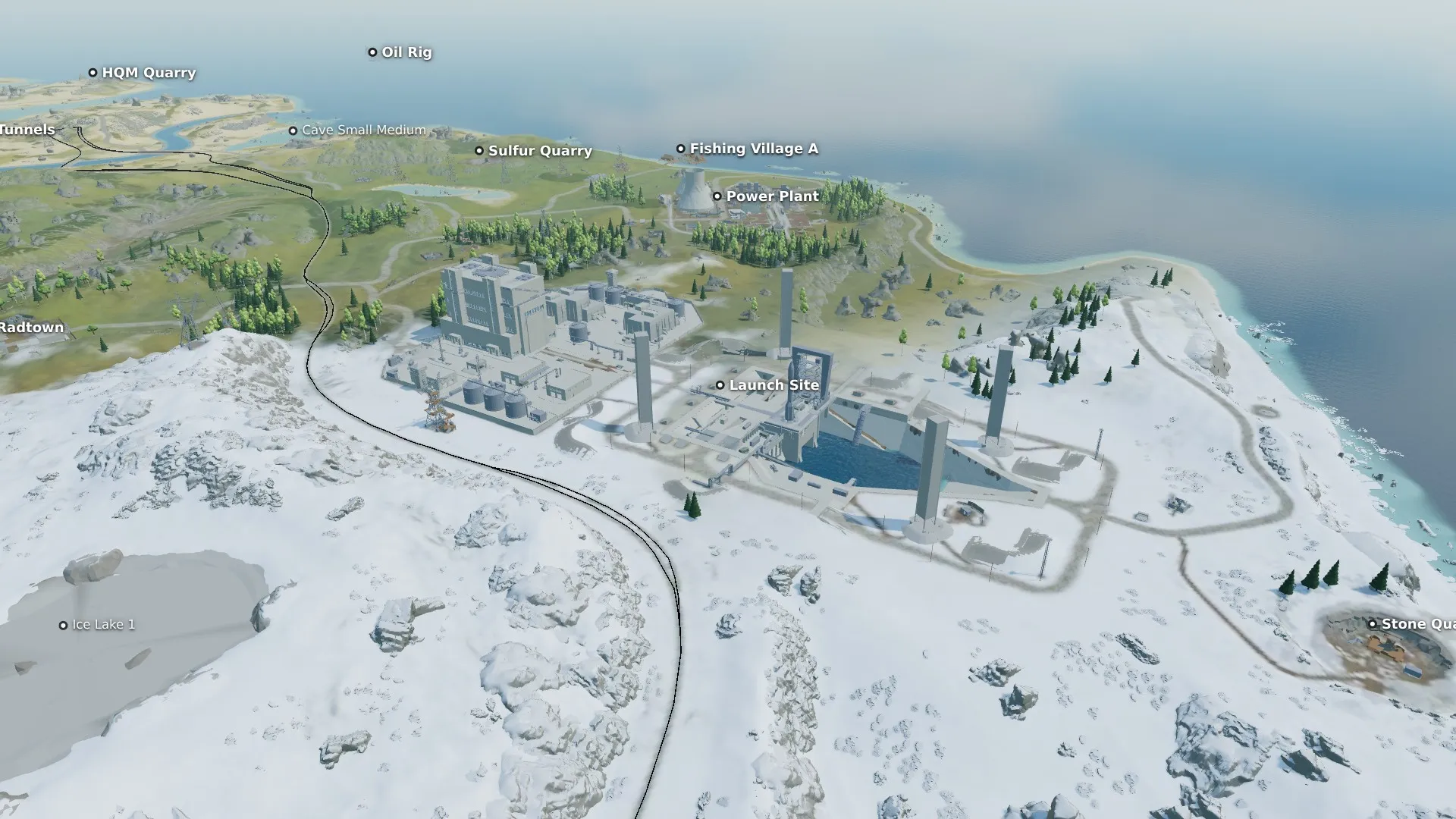 The Large, another seed example map in the 3D view