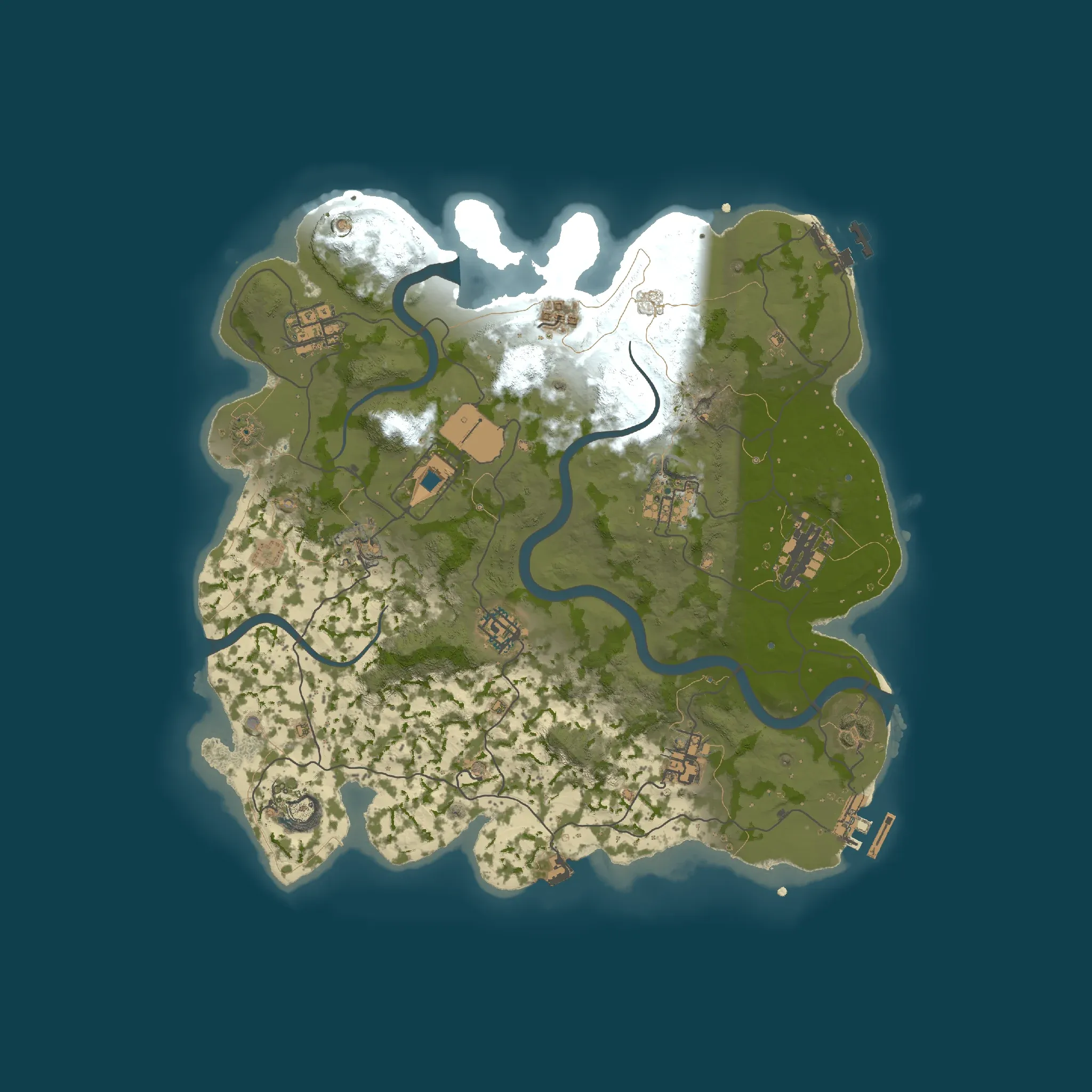 The No rails example map from above